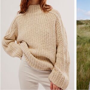 Free People Everyday Cotton Mockneck Sweater